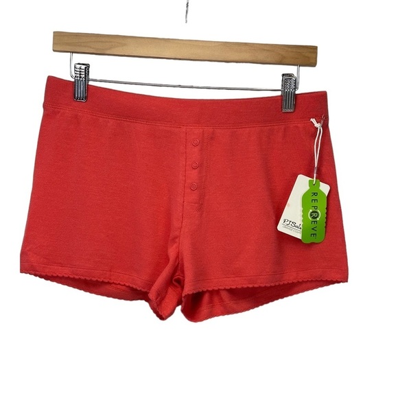 PJ Salvage Other - PJ Salvage Pull On Lounge Sleep Shorts RZBBS -  Retro Red